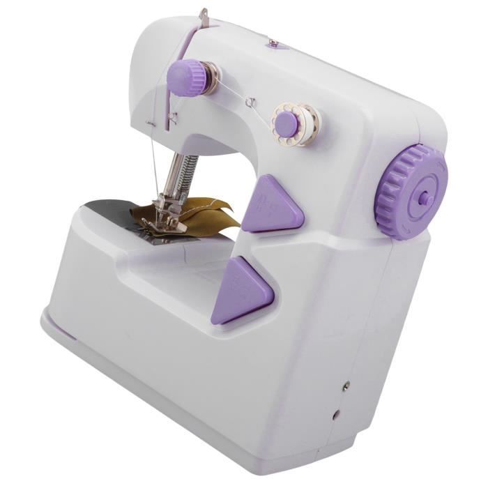 Machine à Coudre Portative, Mini Machine à Coudre Électrique Portable pour Débutants et Adultes, Point Rapide, Idéale pour la Couture de Vêtements, le Bricolage et les Voyages en Famille