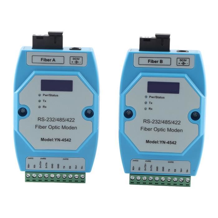 Émetteur-Récepteur Fibre Optique AMONIDA - 100Mbps Monomode SC, Compact Et Plug & Play