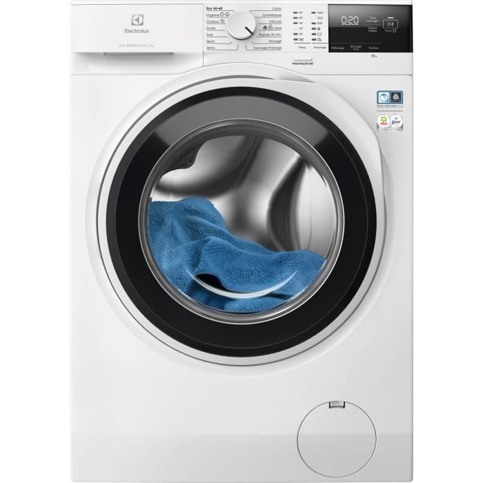 Electrolux Lave linge hublot Pose libre SensiCare 600 9.0 kg EW6FI2914GW - vue 2