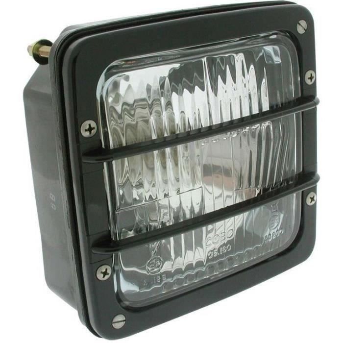 Feu avant adaptable avec 2 ampoules - L: 140mm, H: 140mm