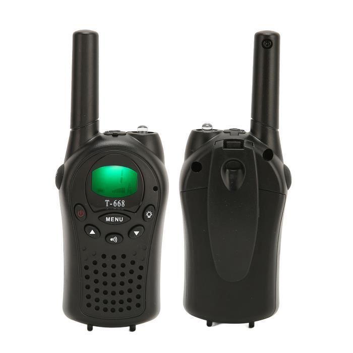 Talkie-Walkie Longue Porte 22 Canaux FRS Avec Lampe de Poche LED cran