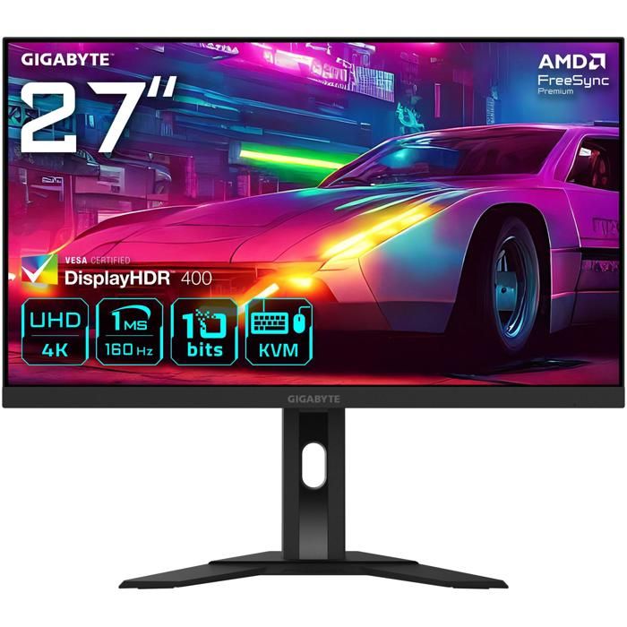 Moniteur de Jeu 27 - GIGABYTE - M27UA - UHD 3840x2160 - 160Hz - 1ms - FreeSync Premium