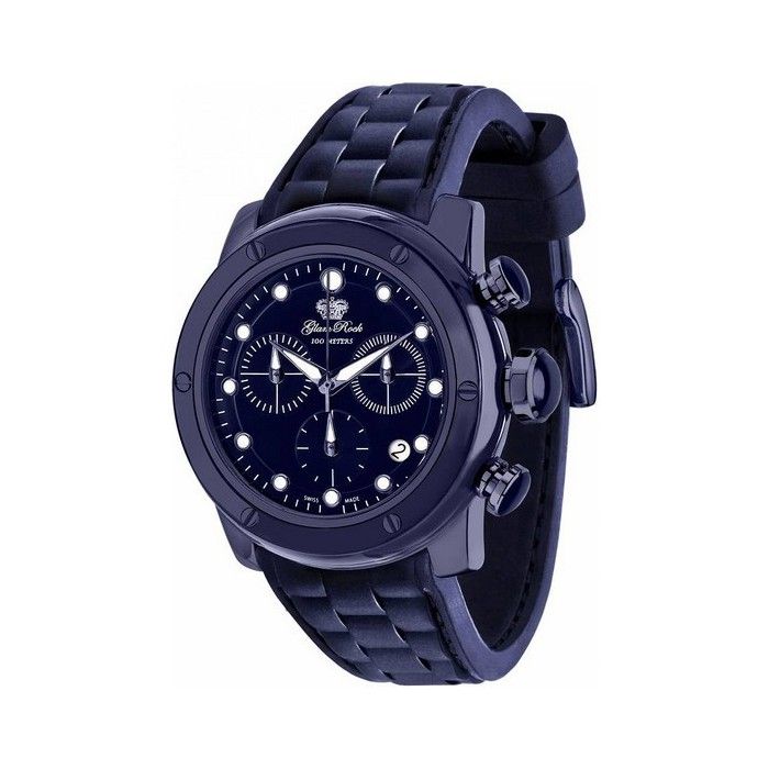 Montre Chronographe GLAM ROCK Pour Homme - Bracelet Beige, Mouvement Quartz - Occasion