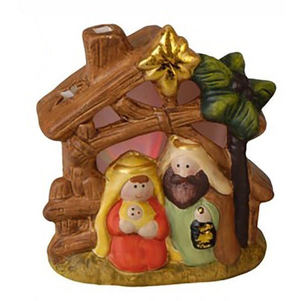 Eclairage De Creche De Noel Creche De Noel Mini Ceramique Stable Avec Eclairage Led 3 Achat Vente Creche De Noel Cdiscount