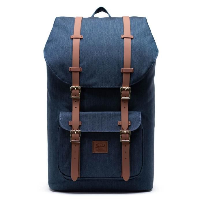 Backpack Herschel Little America Indigo Denim Crosshatch 87615 Bleu Achat Vente Sac A Dos 0828432372102 Cdiscount