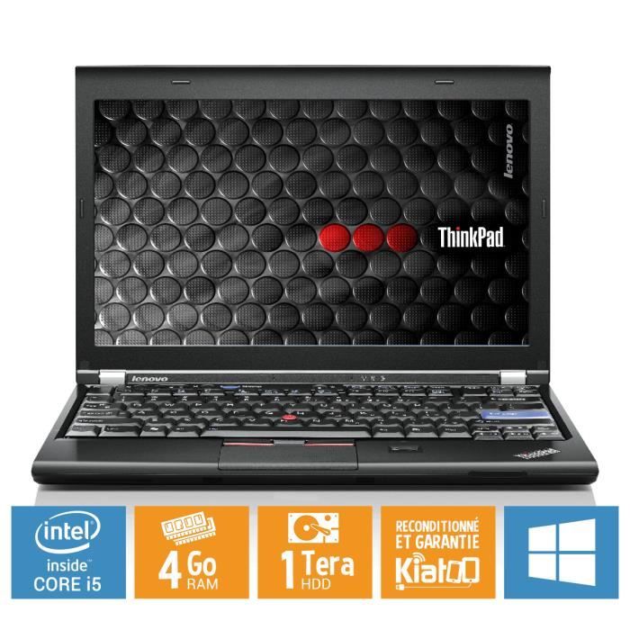 Top achat PC Portable Ultrabook LENOVO THINKPAD x220 core i5 4 go ram 1 to disque dur,ordinateur portable reconditionné,w7 pas cher