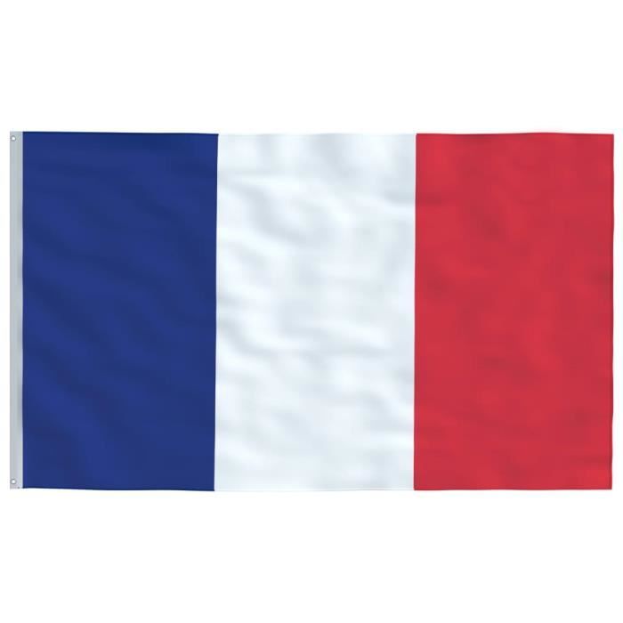 AhfuLife Drapeau Francais 90x150cm, 1Pcs Grands Drapeau France Double