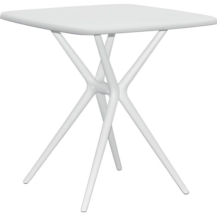 idea table de jardin carre 70x70cm en resine injectee table hugo cdiscount jardin