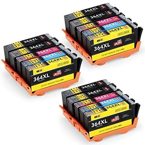 Cartouche D Encre Canon Cartouche D'Encre Compatible 364XL Pour HP Photosmart 5510, 5515, 6510, Deskjet... - Noire Et Couleur Cartouche Générique Hp 364xl Jet D'encre