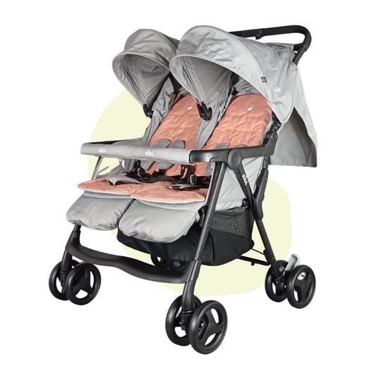 JOIE Air Twin Nectar et Mineral poussette double Reconditionn e