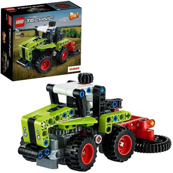 LEGO® Technic 42102 Mini CLAAS XERION, Tracteur, Jouet Moissonneuse  Batteuse, Cadeau pour Enfants Véhicule Fille Garçon 8 ans et +