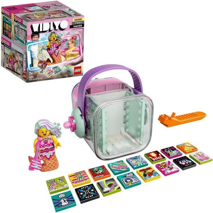 LEGO® 43102 VIDIYO™ Candy Mermaid BeatBox Créateur de Clip Vidéo Musique Jouet Musical avec Sirène Appli Set de Réalité Augmentée LEGO® 43102 VIDIYO™ Candy Mermaid BeatBox Créateur de Clip Vidéo Musique Jouet Musical avec Sirène Appli Set de Réalité Augmentée