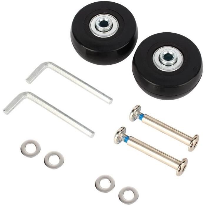 Plan Paquebot Kit De Roues De Remplacement Pour Valise - Roues En Caoutchouc Noir Avec Roulements | Réparation Facile Z Frame