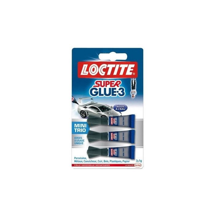 Colle Superglue 3 Control Liquide mini dose Loctite 3 x 1g - vue 3