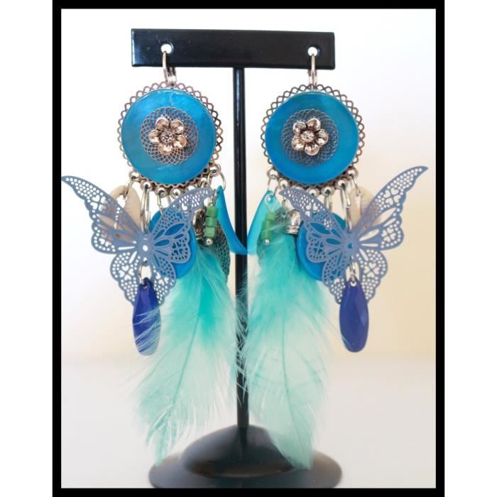 Boucles d'oreilles LOL Bijoux LOLILOTA la mongolfière et le petit chat