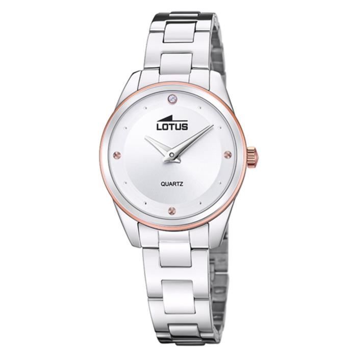 Montre LOTUS Trendy Acier inoxydable Cadran blanc 31 mm