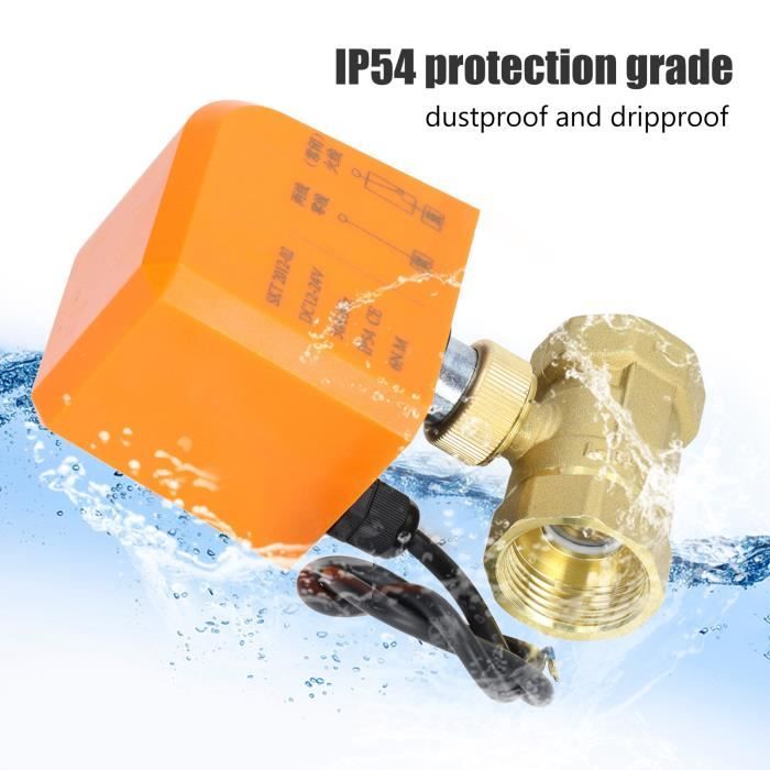 SUC-Robinet à Tournant Sphérique DN20 Vanne à Bille Motorisée, Vanne à