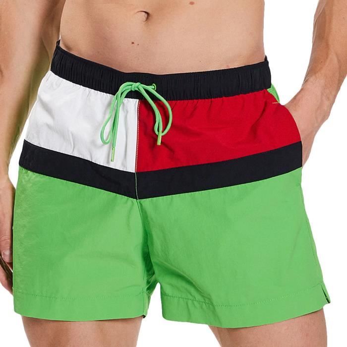 Short de bain Vert Homme Tommy Hilfiger 2744 Green Cdiscount Sport