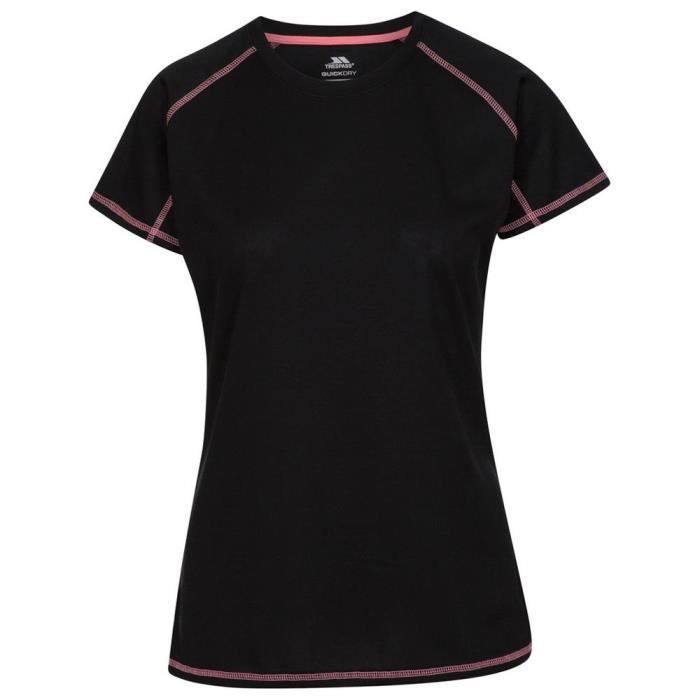 T-Shirt Femme Trespass Viktoria - Manches Courtes - Noir