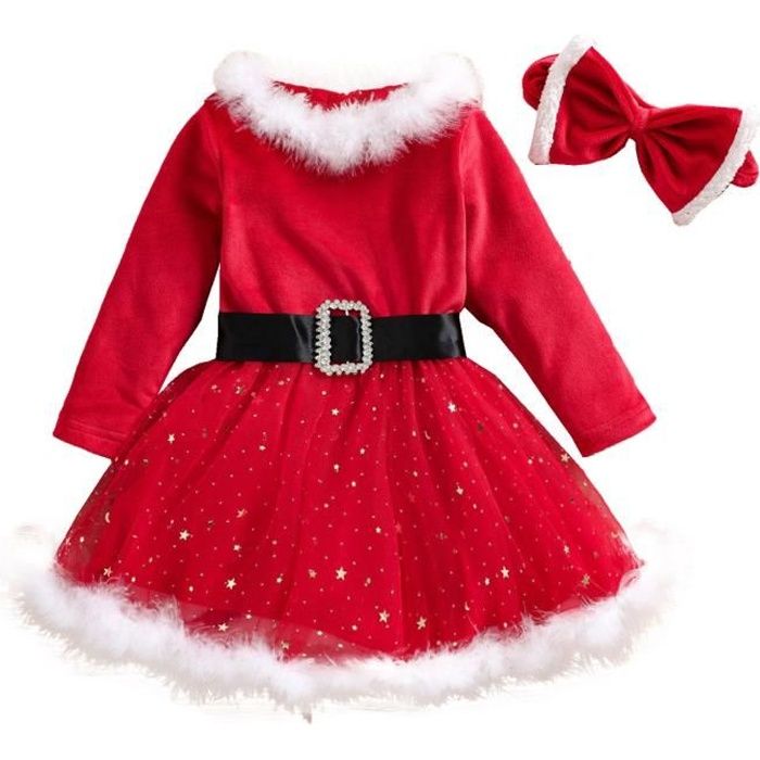 Xiaojiu Bebe Noel Naissance Deguisement De Noel Tenue Noel Robe Fille Noel  8 Ans DéGuisement Enfant Fille Deguisement Sorciere Fille 12 Ans,Deguisement  Fille Robe Mere Fille Robe Fille 8 Ans Jupe 