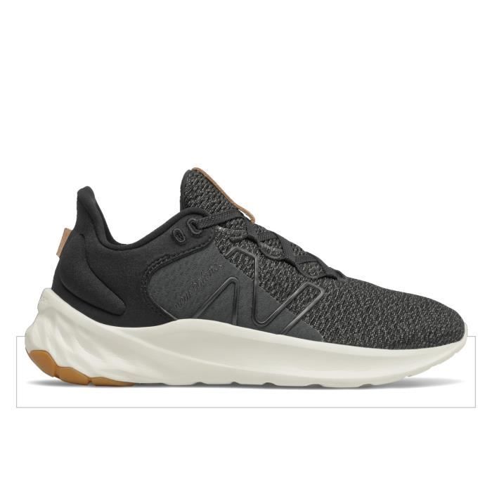 New Balance Chaussures de lifestyle femme New Balance Fresh Foam Roav v2 - Noir/Sea Salt - Lacets - Textile