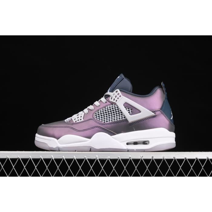 Baskets Air Jordan 4 Retro Violet Homme et Femme Mauve - Cdiscount  Chaussures