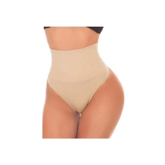 Femme String Gainante Ventre Plat Culotte Sculptante Invisible Panties Gaine Amincissante Serre Taille Ceinture Thong Shapewear Cdiscount Pret a Porter