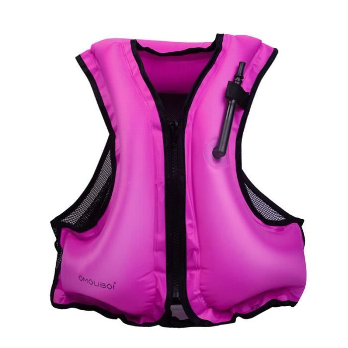 Lixada Gilet de Sécurité de Pêche Respirant Rembourré Extérieur 209lb Gilet de Sécurité pour Natation Voile Gilet Utilitaire Dispositif de Flottaison