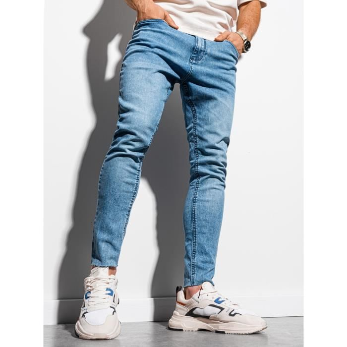 Pantalon long en jean - Ombre - Pour Homme - Bleu clair