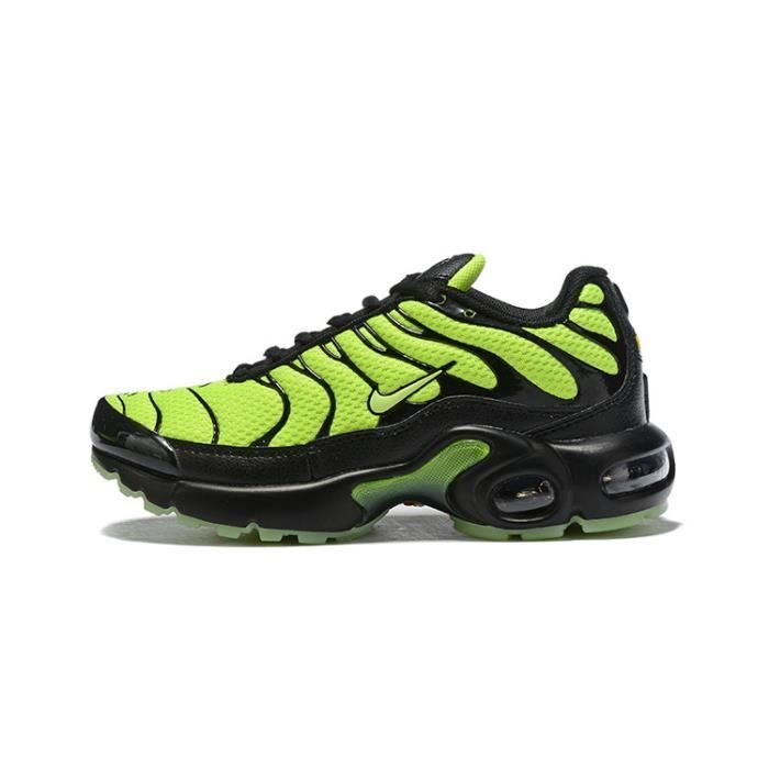 Baskets Nike Air Max TXT Plus TN Enfant Chaussures de Sport Vert Noir Vert noir Cdiscount Chaussures