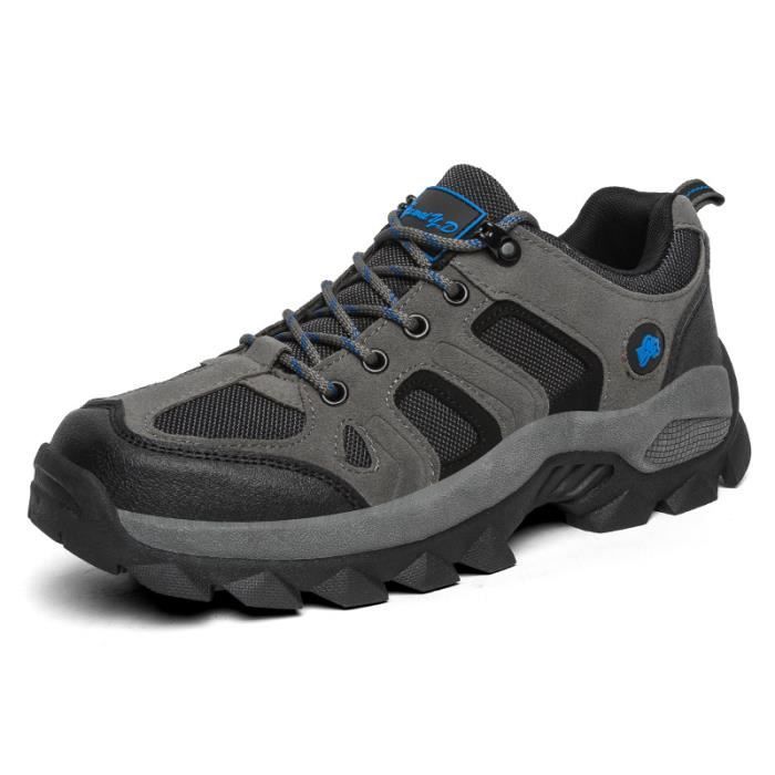 Chaussures Randonnée Homme Imperméable Maintien Confort Respirant Gris Cdiscount Sport