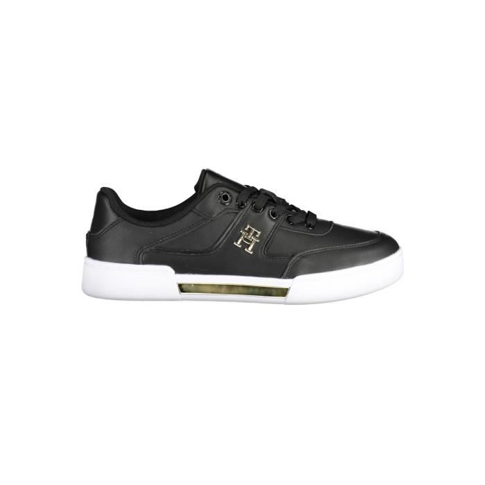 Tommy Hilfiger TOMMY HILFIGER Baskets Sneakers Femme Noir Textile SF16998
