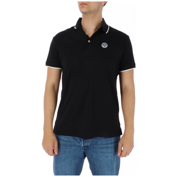 North Sails Black Cotton Men Polo Shirt main image 1