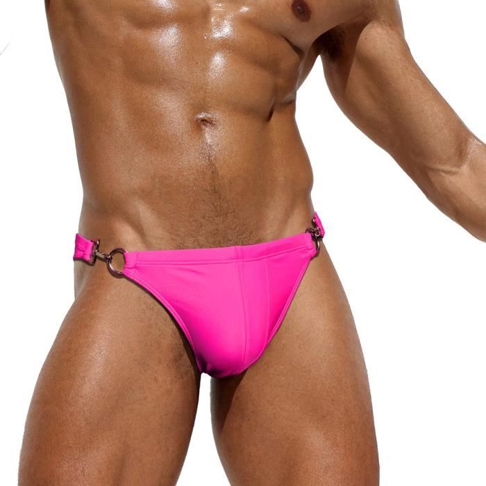 Slip de 2025 bain rose homme
