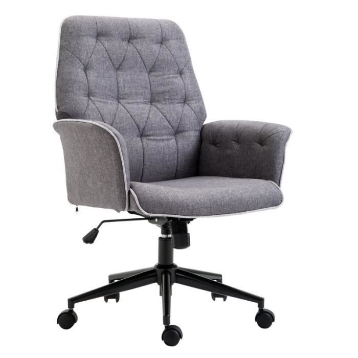 fauteuil de bureau timon confortable et design gris