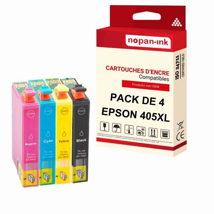 Cartouche d'encre originale Epson 408 Jaune Noir