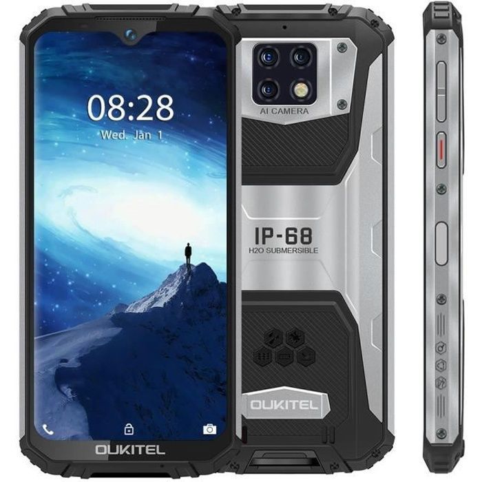 OUKITEL WP6 Smartphone IP68 Étanche Robuste 128 Go Écran 6.3" Helio P70 ...