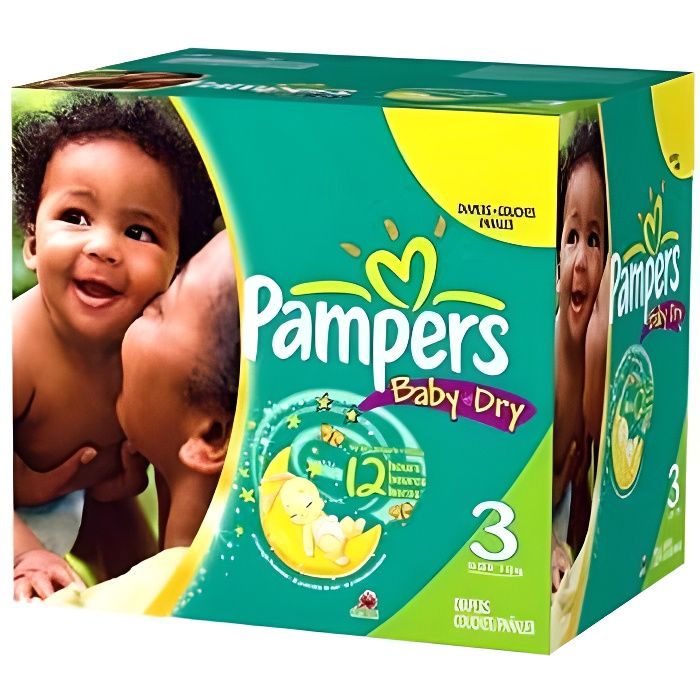 270 Couches Pampers Baby Dry taille 3 Cdiscount Puériculture & Eveil bébé