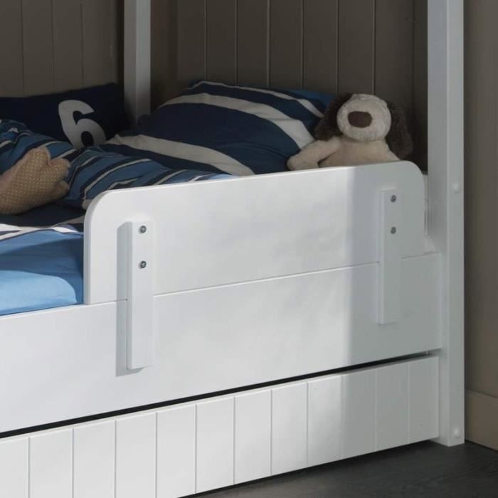 Barriere De Lit Enfant Robin Blanc Paris Prix Cdiscount Puericulture Eveil Bebe