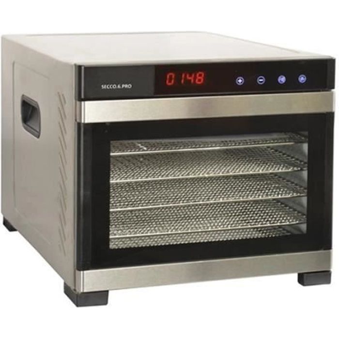 KITCHEN CHEF - Déshydrateur fruits et légumes 6 plateaux inox - secco6pro