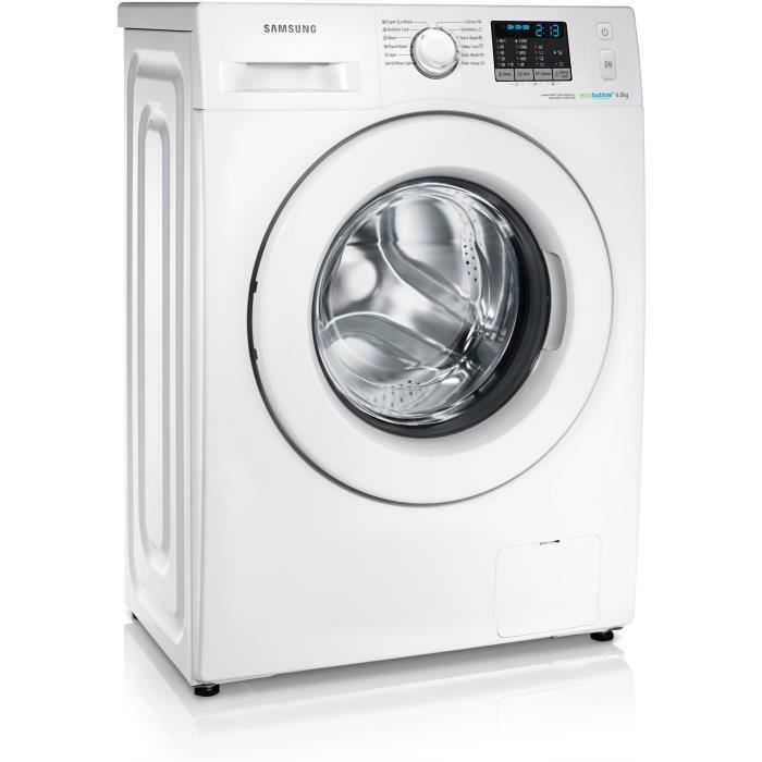 Lave-linge hublot SAMSUNG WF60F4E0W2W - 6 kg - Faible profondeur