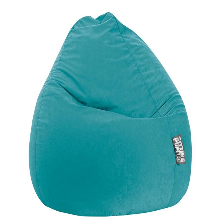 Pouf SITTING POINT Easy XXL Emeraude Polyester Intérieur Salon Cdiscount Maison