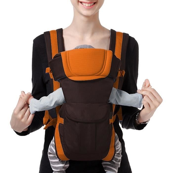 Porte Bebe Ergonomique 4 Positions Multifonctionnel Pour Bebe Nouvelles Nes Petits Enfants Avec Pochette Pratique Ajustable Orange Achat Vente Porte Bebe Soldes Sur Cdiscount Des Le Janvier Cdiscount