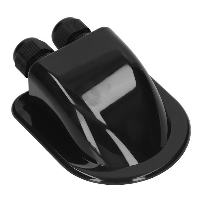 Passe-cable de Toit, Solaire Boîte de Cable en ABS Toit Conduit de Cables Solaire Etanche Fixations de Toit à Cable Double pour Camping-car Caravane pour Types de Cables 2 MM - 6