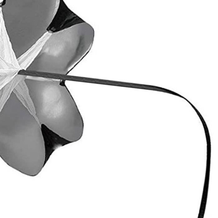 Parachute D'entraînement De Vitesse TECHTONGDA - Résistance Course Sport Fitness 1.4x1.4m Noir