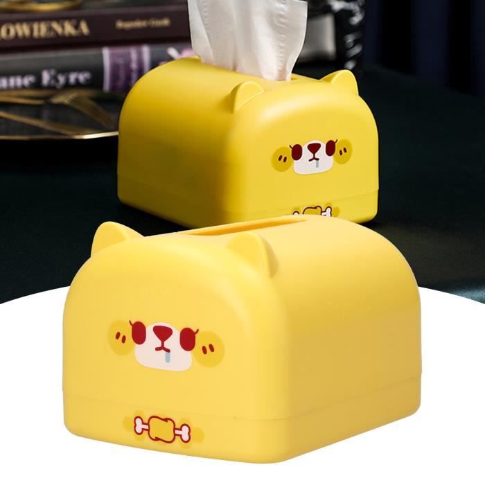 Boîte à Mouchoirs Suspendue Pour Voiture - Motif Dessin Animé - Peluche Douce - 16x11x6 Cm