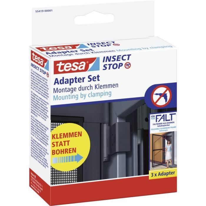 tesa 55419-01-00 Falt Set adaptateur pour moustiquaire Convi