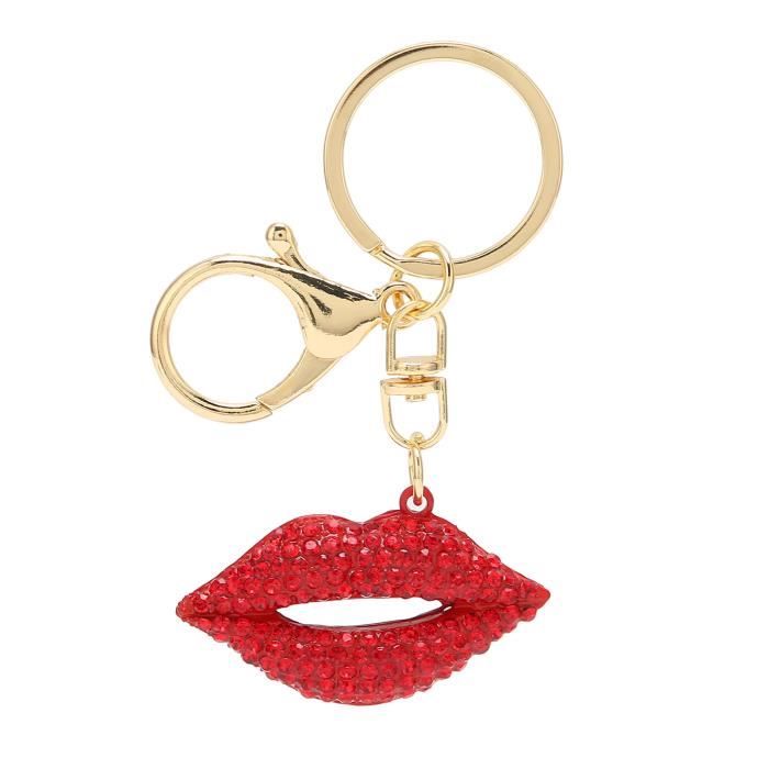 Porte-clés Porte-rouge à Lèvres En Cuir PU - Pochette Organisatrice De Maquillage Portable Pour Sac à Main, Voyage, Voiture - 1