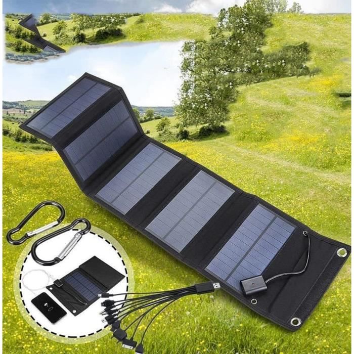 Panneau Solaire Portable 30 W : Obtenez Le Chargeur De - Temu France