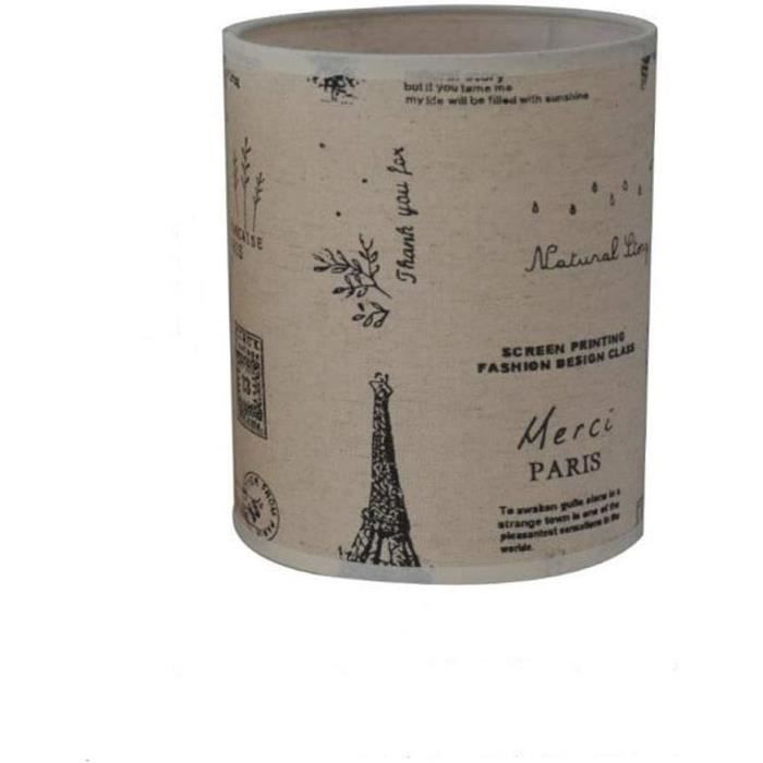 Lot De 2 Abat-jours En Lin Carrés - Pour Lampe De Table, Salon, Chambre, Bureau, Lumière Douce, Montage Facile - 2